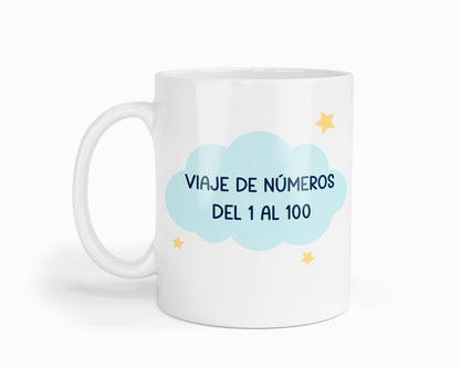 Taza "Viaje de Números 1-100 - Edición Colorida"