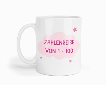 Taza "Number Journey 1-100 - Edición Rosa"