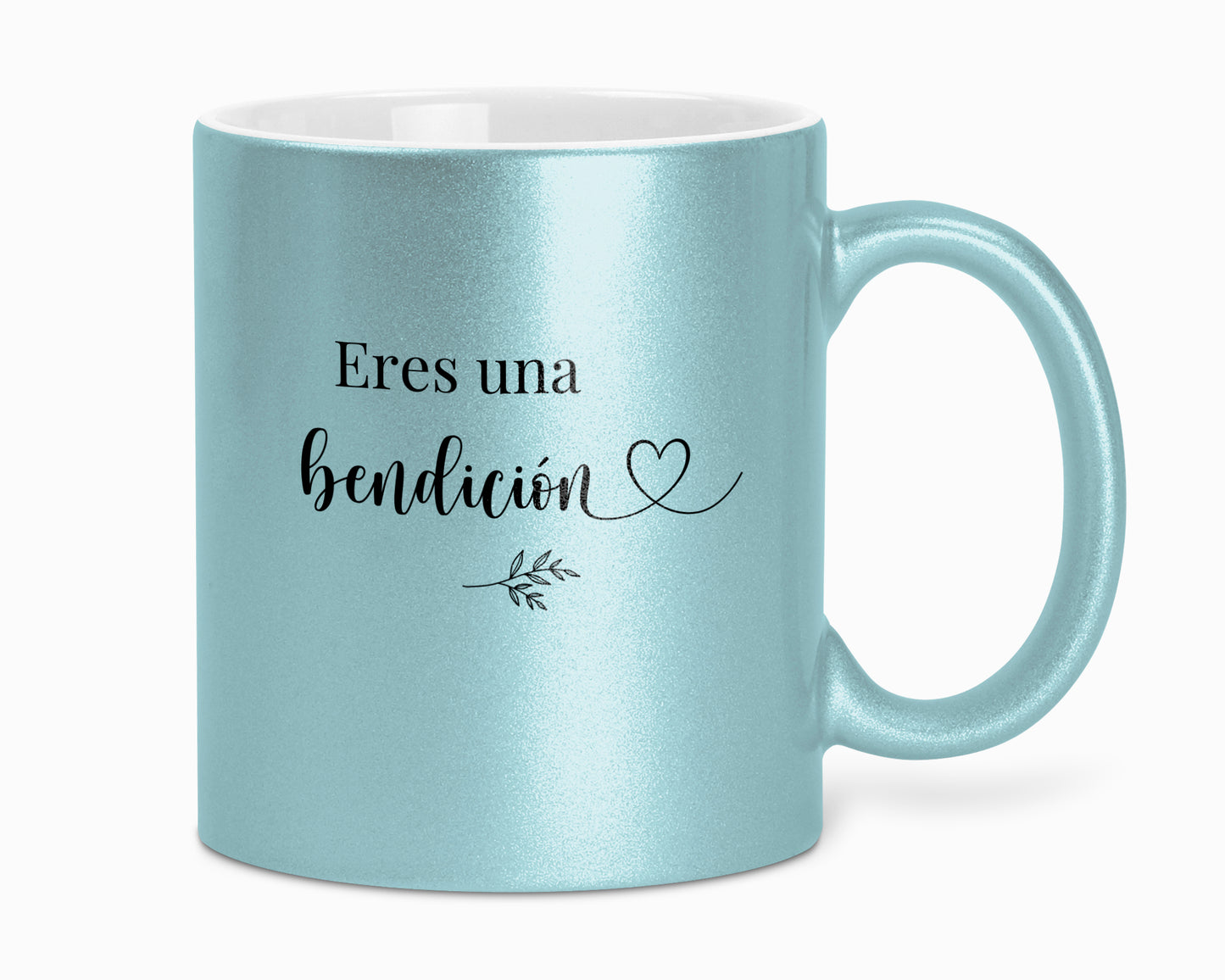 Taza con brillo "Eres una bendición"