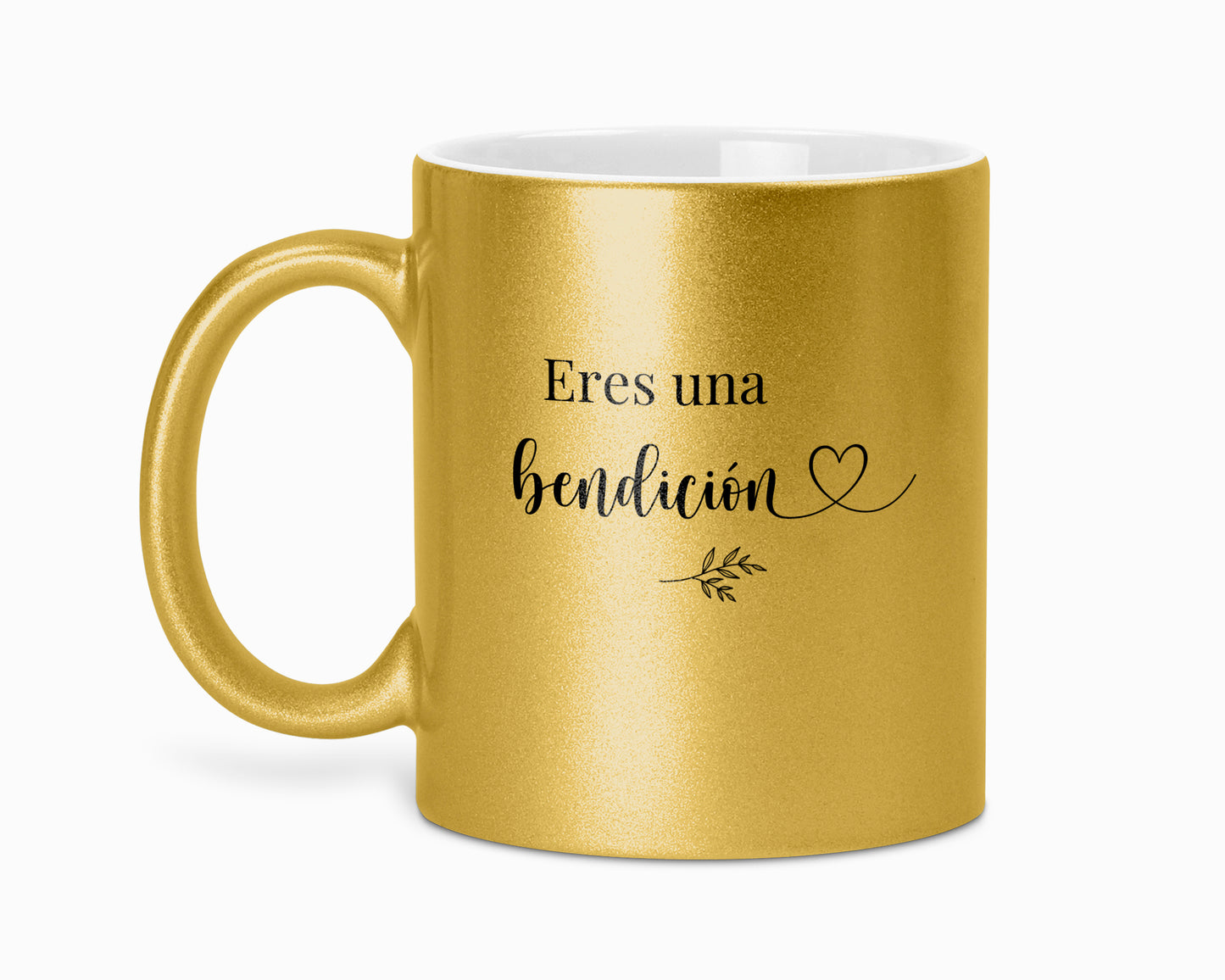 Taza con brillo "Eres una bendición"