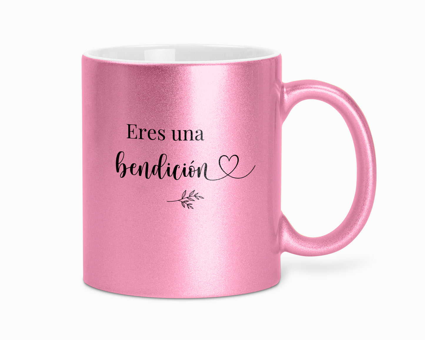 Taza con brillo "Eres una bendición"