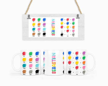 Taza "Mundo de Colores" (personalizable)