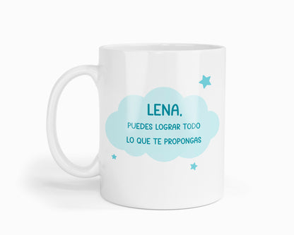 Taza "Tabla 1x1  - Edición Azul" (Personalizable)